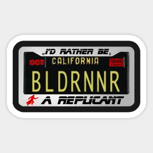 Blade Runner 2049 Replicant License Plate Sticker